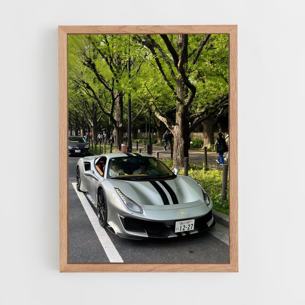 Poster Silver Racer – affiche Ferrari (vue 4)